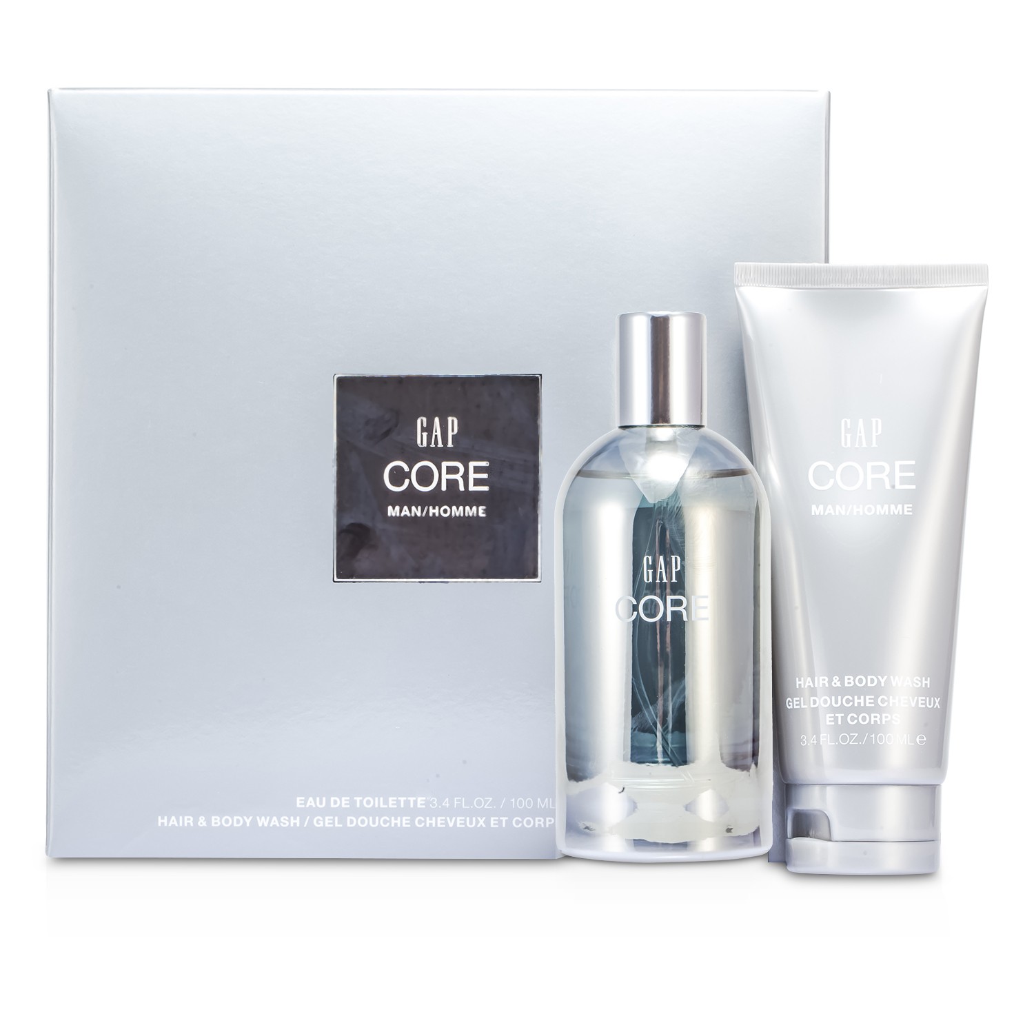 갭 Gap 코어 세트: 오 드 뚜왈렛 스프레이 100ml/3.4oz + 헤어 & 바디 워시 100ml/3.4oz 2pcs