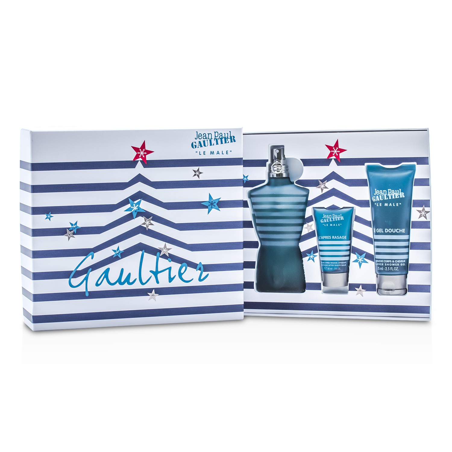 Jean Paul Gaultier Le Male Coffret: Eau De Toilette Spray 125ml/4.2oz + All-Over Shower Gel 75ml/2.5oz + After Shave Balm 30ml/1oz 3pcs