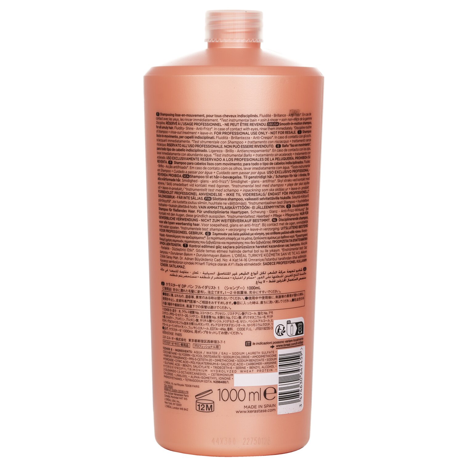 Kerastase Shampoo Discipline Bain Fluidealiste Smooth-In-Motion (Cabelos Indisciplinados) 1000ml/34oz