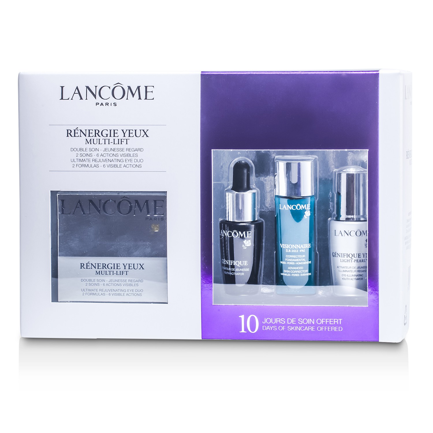 Lancome Renergie Yeux Ձգող Հավաքածու. Քսուք Աչքերի Համար 15մլ + Ակտիվացնող Միջոց 7մլ + Մաշկը Շտկող Միջոց 7մլ + Մարգարտյա Միջոց 5մլ 4pcs