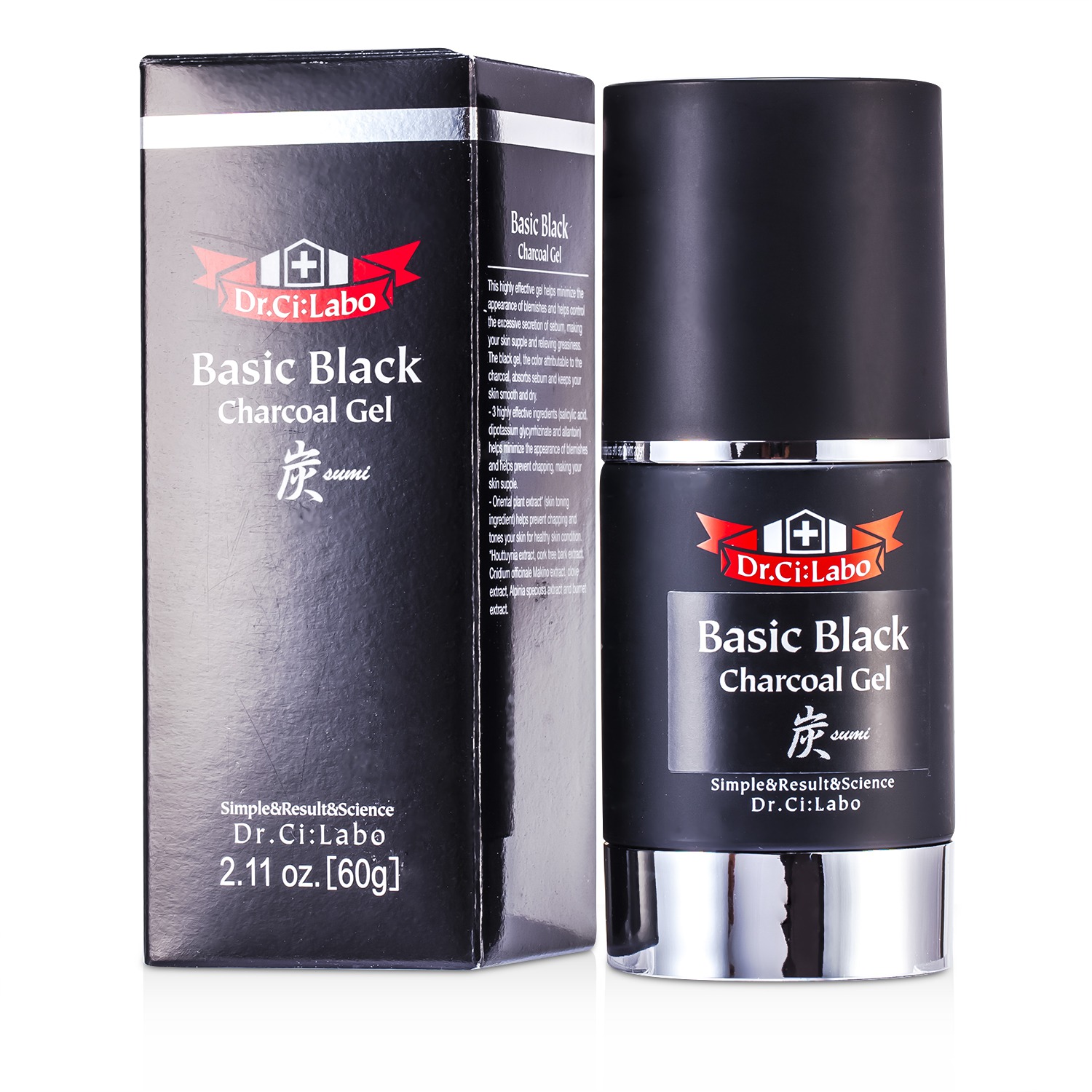 Dr. Ci:Labo Basic Black Charcoal Gel (For Oily Skin) 60g/2.11oz