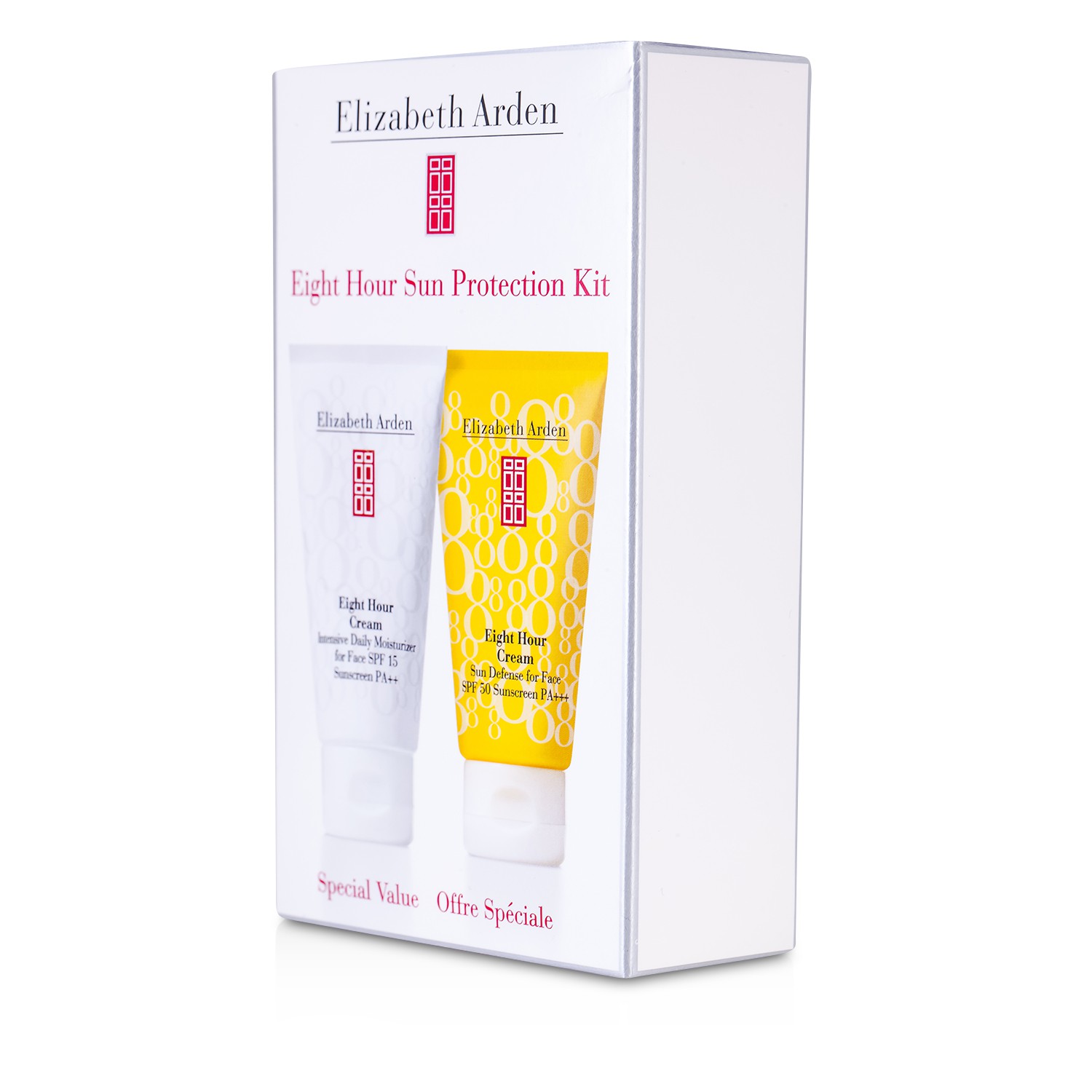 Elizabeth Arden Eight Hour Sun Protection Kit: Daily Moisturizer 49g + Sun Defense 49g 2pcs