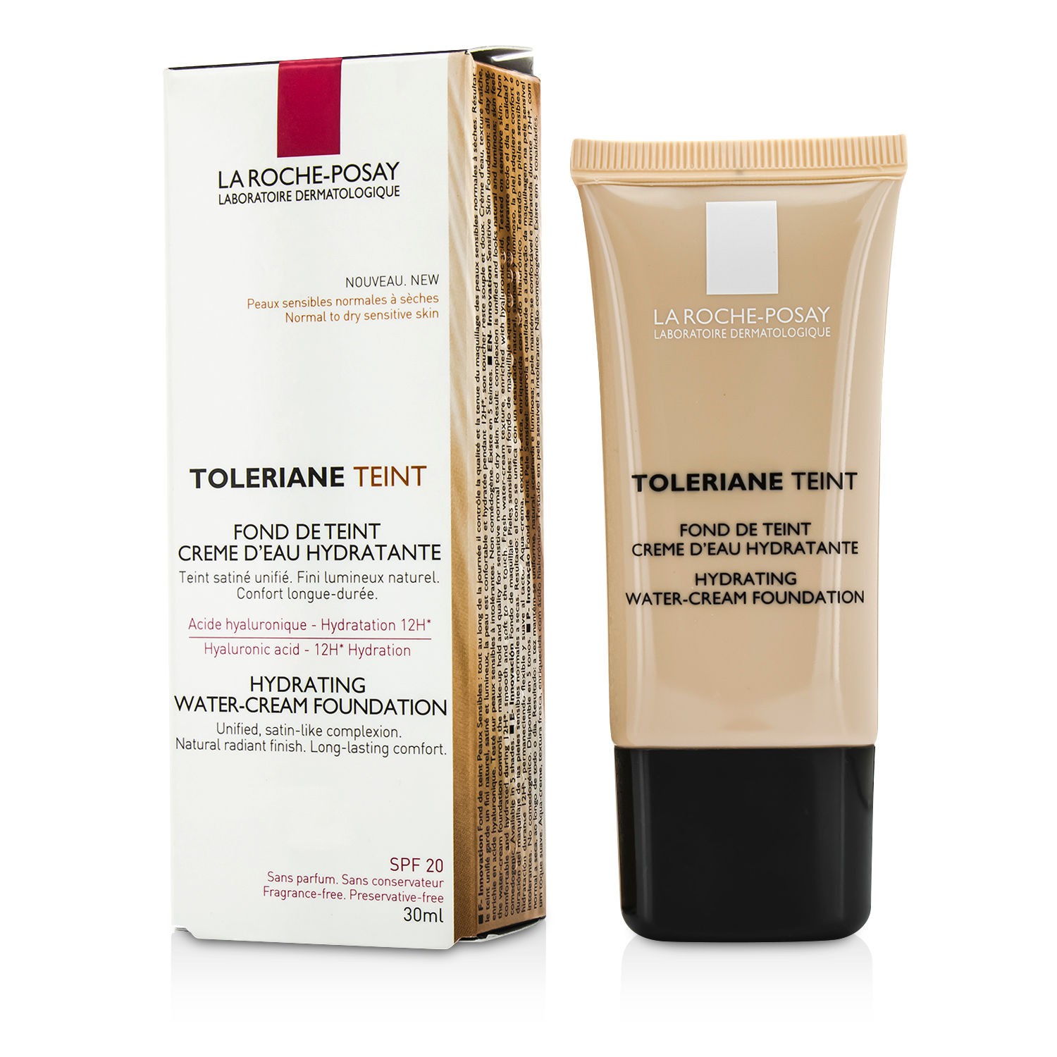 La Roche Posay ครีมรองพื้น Toleriane Teint Hydrating Water Cream Foundation SPF 20 30ml/1oz