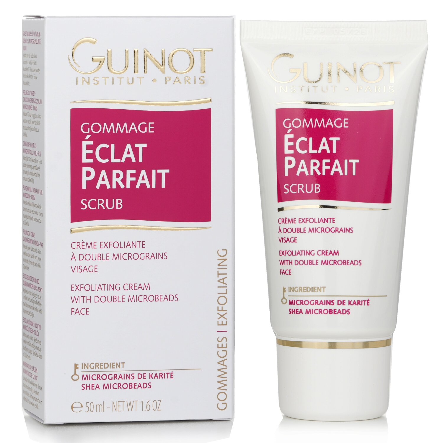 Guinot Gommage Eclat Parfait Scrub - Kem Tẩy Tế Bào Chết Với Double Microbeads (Cho Mặt) 50ml/1.6oz