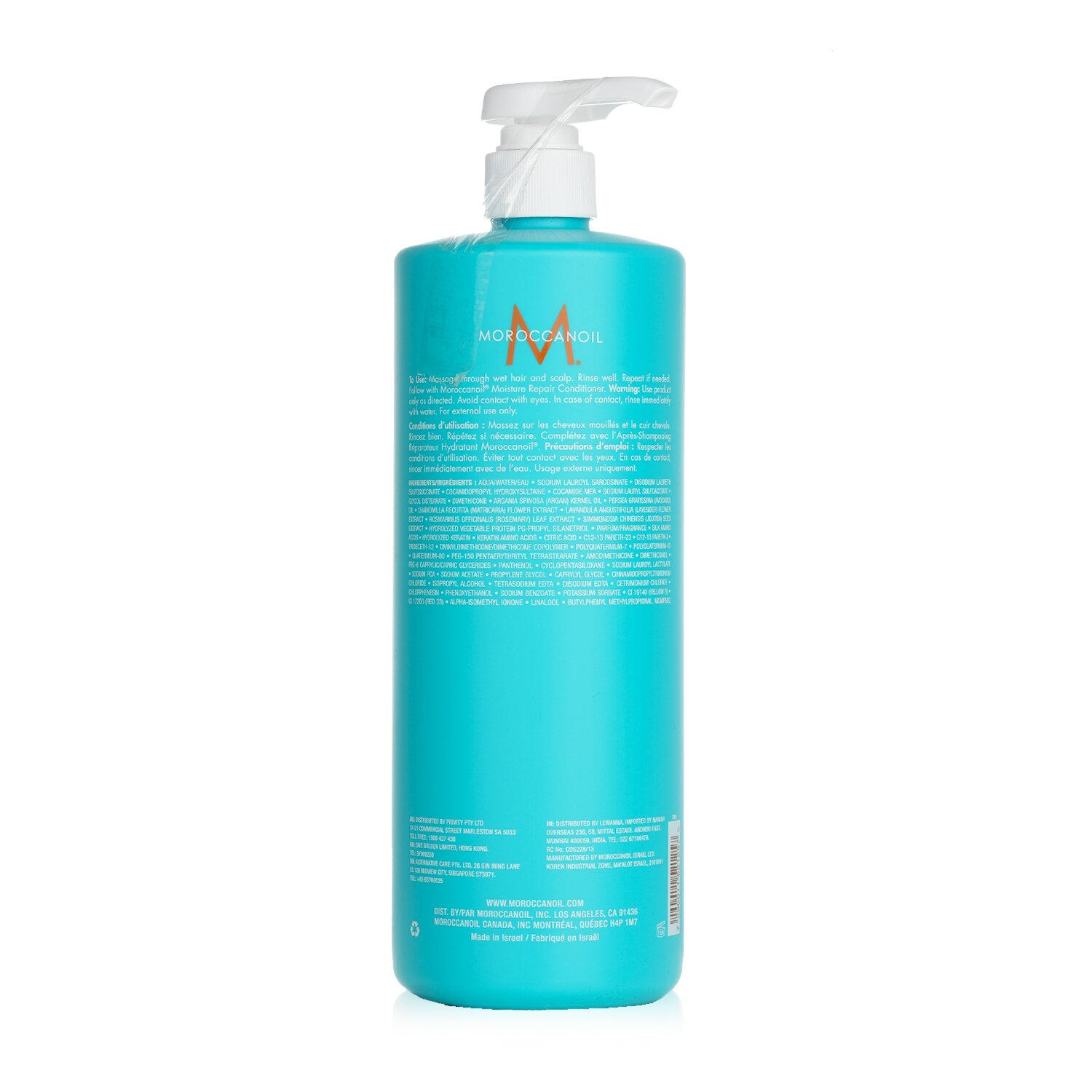 Moroccanoil Moisture Repair Shampoo (Untuk Rambut Lemah dan Rusak) 1000ml/33.8oz