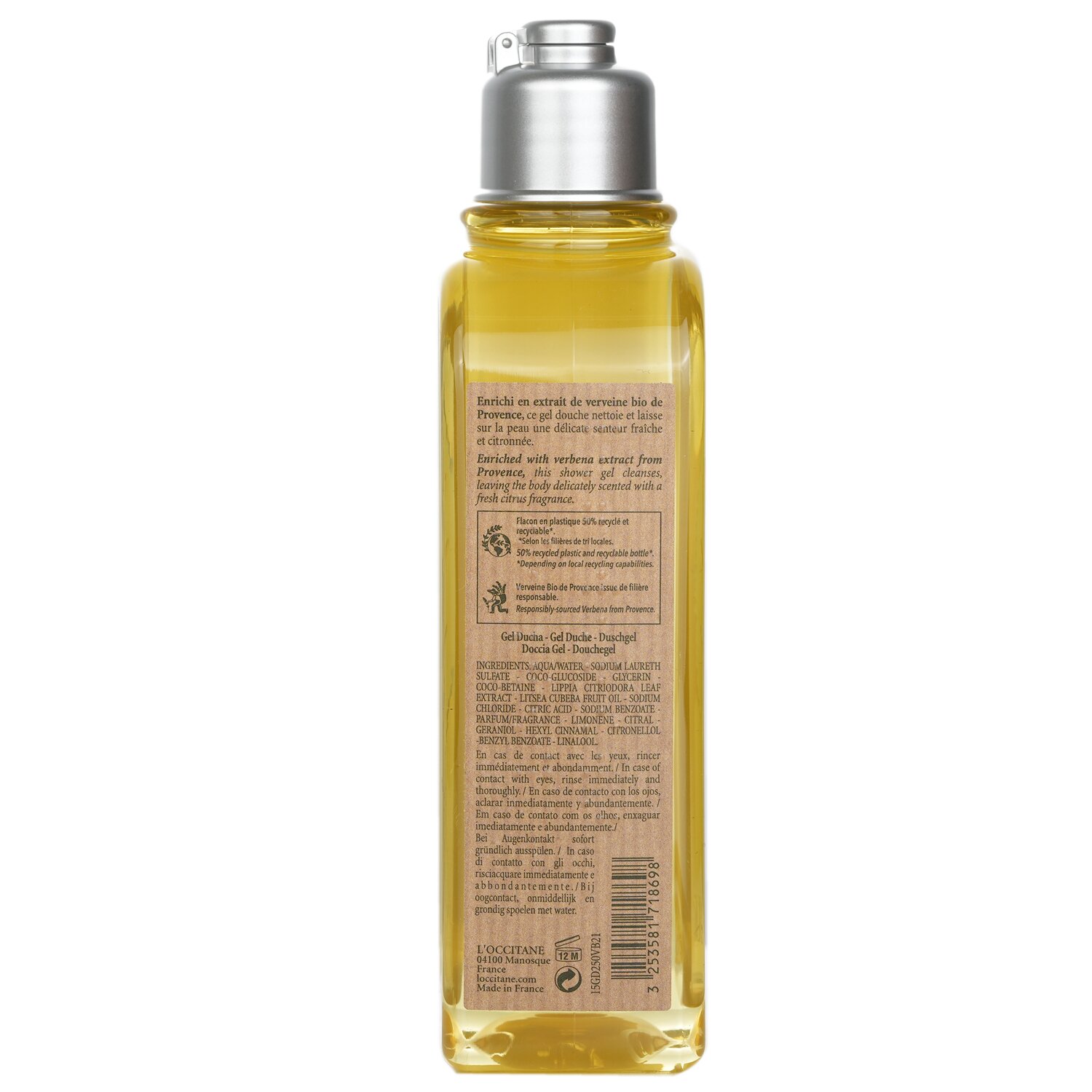 L'Occitane Verveine Agrumes (Citrus Verbena) Гель для Душа 250ml/8.4oz