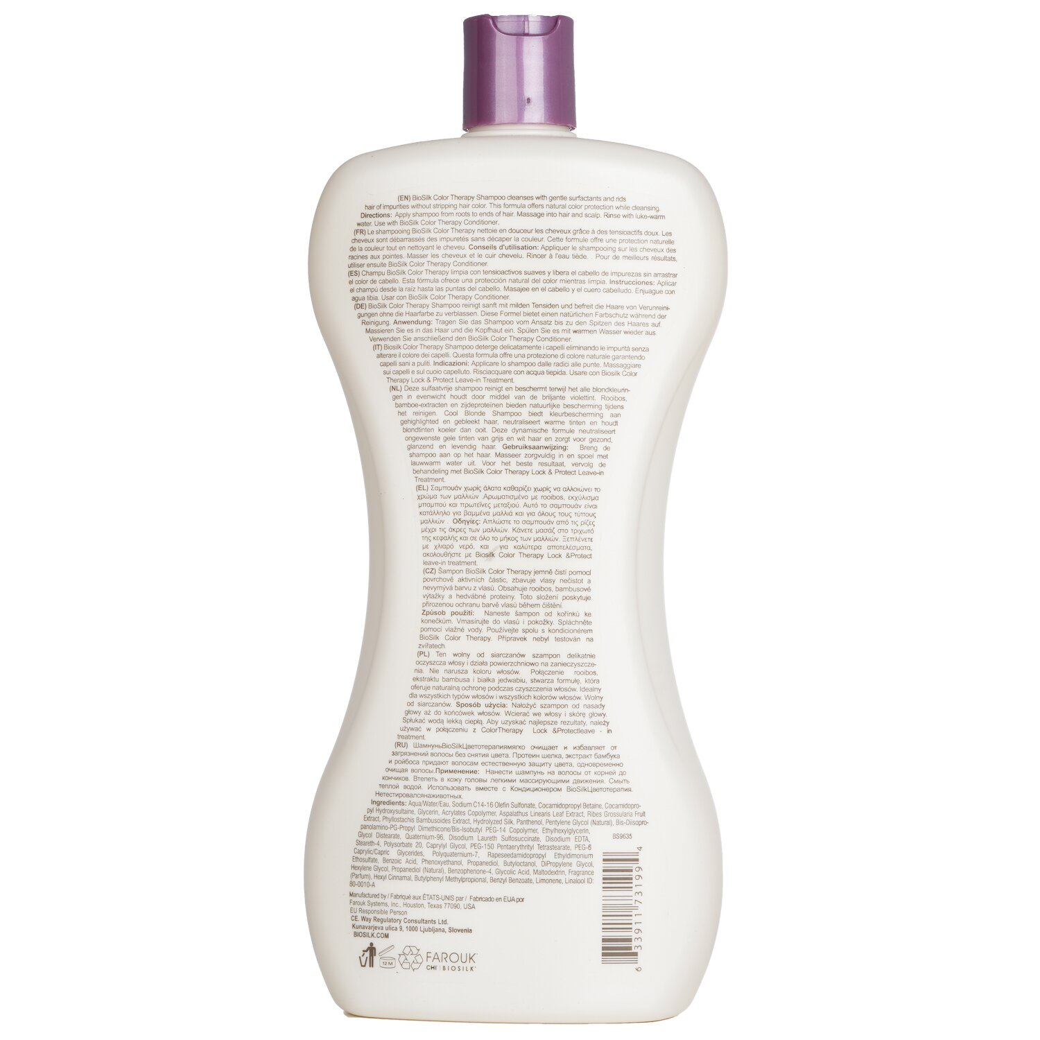 바이오실크 BioSilk 컬러 테라피 샴푸 1006ml/34oz