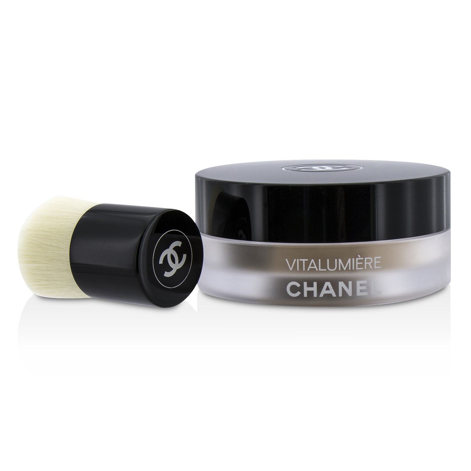 Chanel Vitalumiere Loose Powder Foundation SPF15 med mini kabukibørste 10g/0.35oz