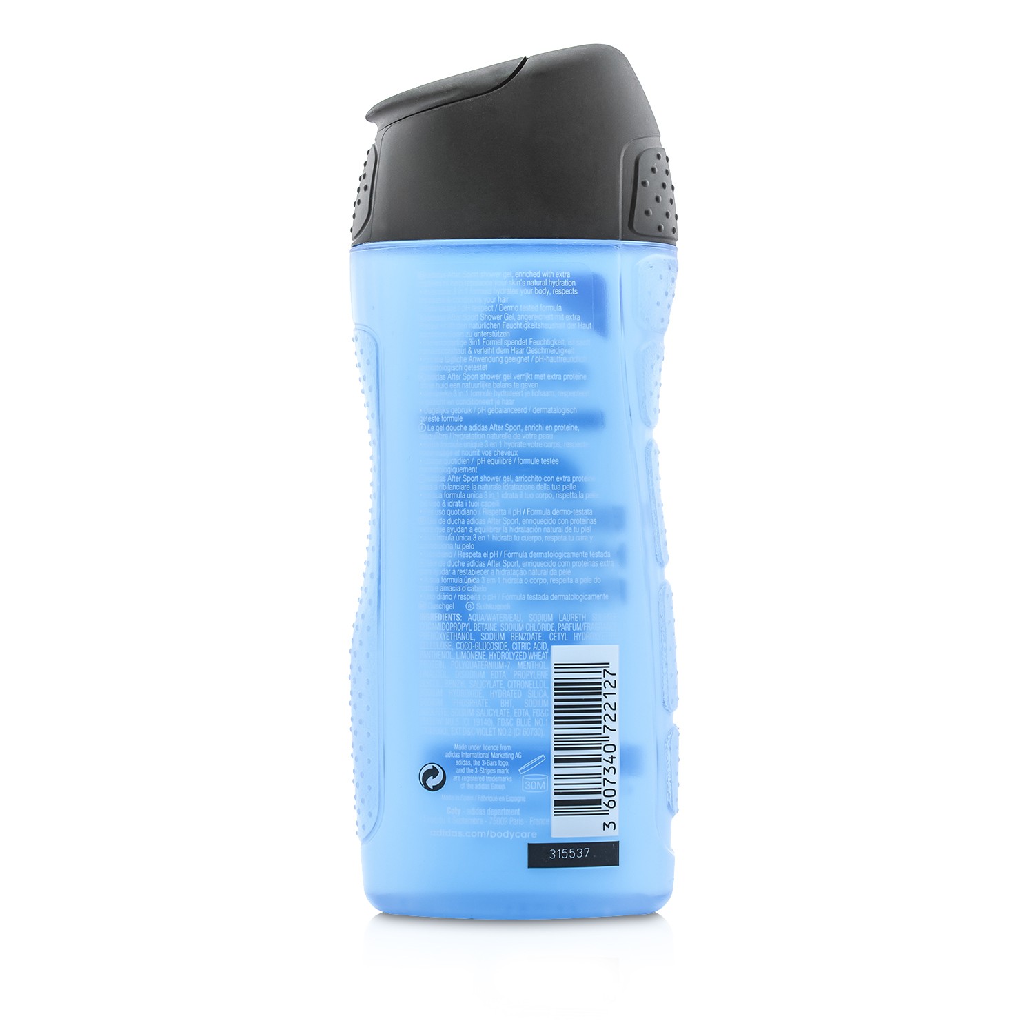 Adidas After Sport 3 In 1 Shower Gel, Shampoo & Face Wash 250ml/8.4oz