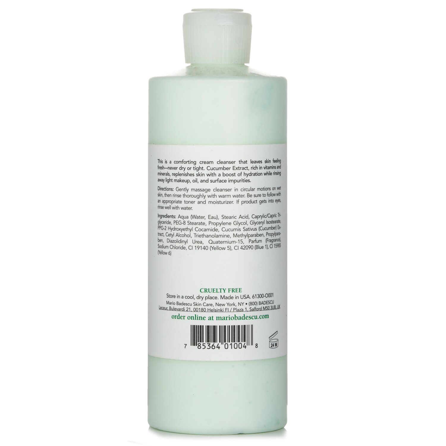 Mario Badescu Cucumber Kremli Sabun 472ml/16oz