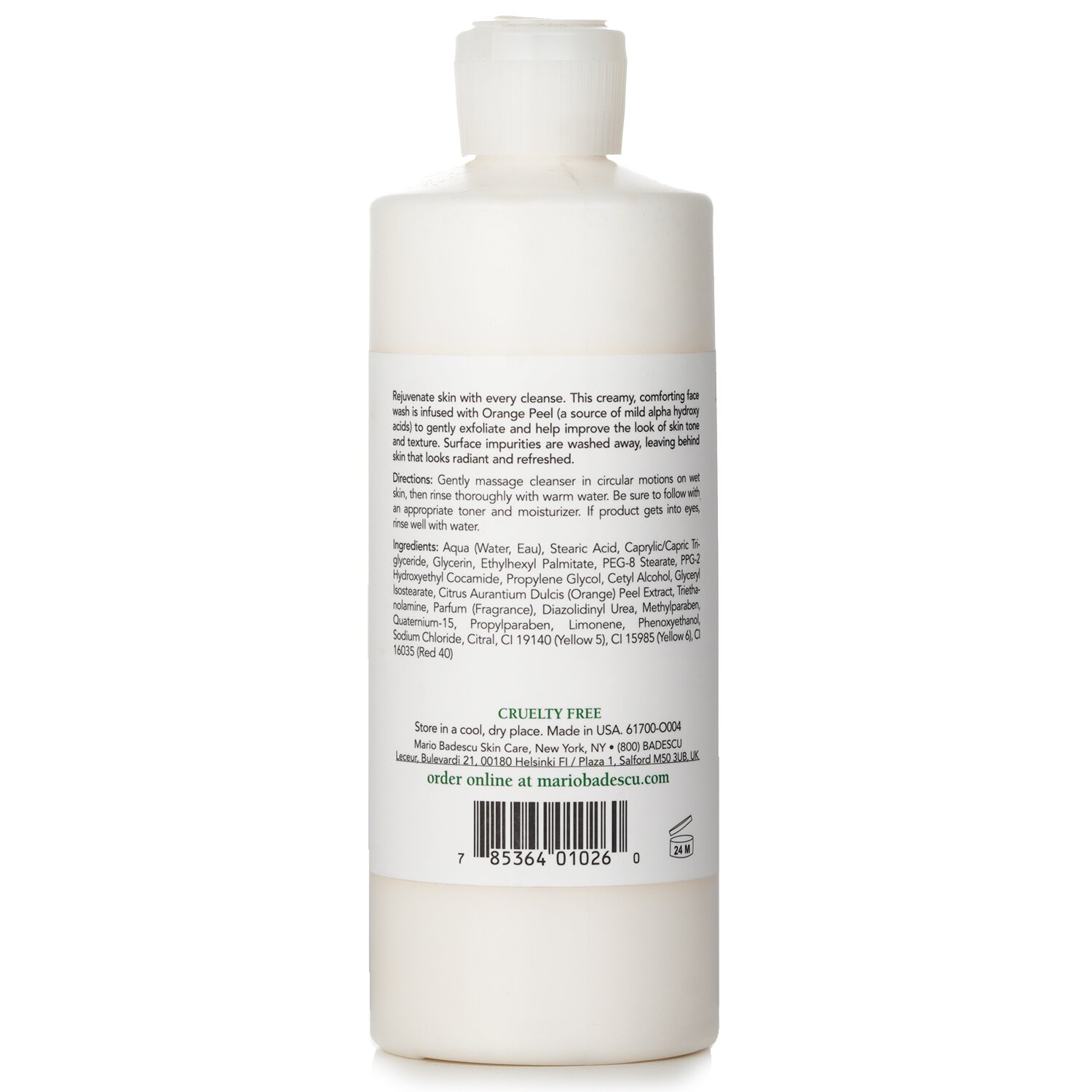 Mario Badescu Orange arctisztító szappan 472ml/16oz