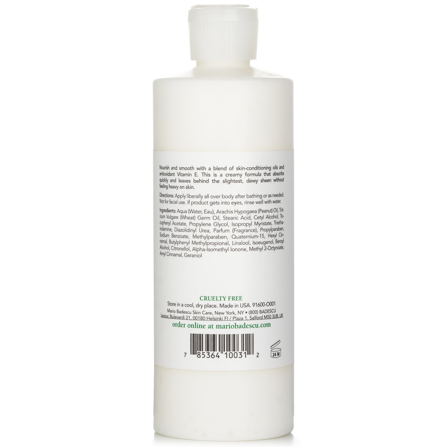 Mario Badescu Vitamin E Body Lotion (Wheat Germ) - For All Skin Types 472ml/16oz