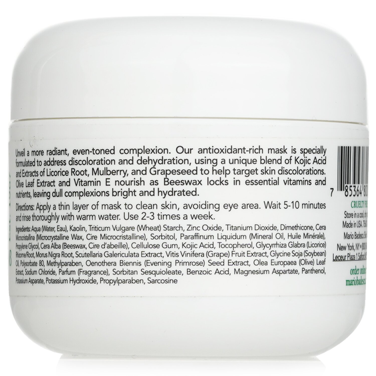 Mario Badescu Whitening Mask - For All Skin Types 59ml/2oz