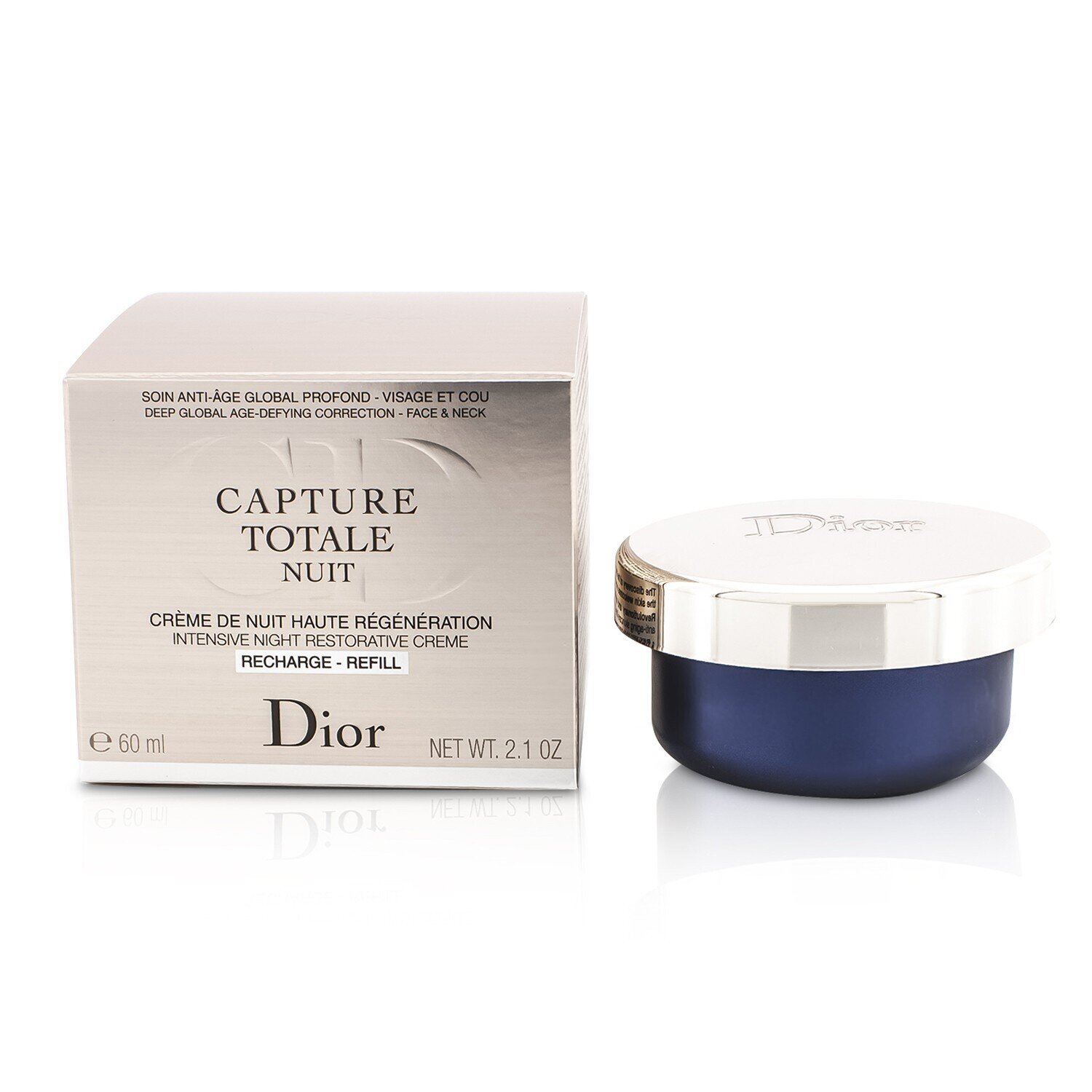 Christian Dior Capture Totale Nuit Güclü Bərpaedici Gecə Kremi Ehtiyat F060750999 60ml/2.1oz