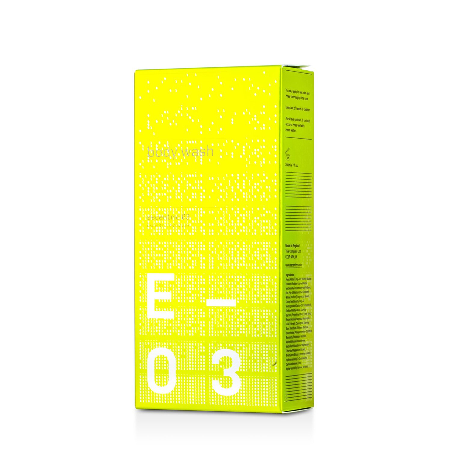 이센트릭 몰리큘스 Escentric Molecules 에센트릭 03 바디 워시 200ml/7oz