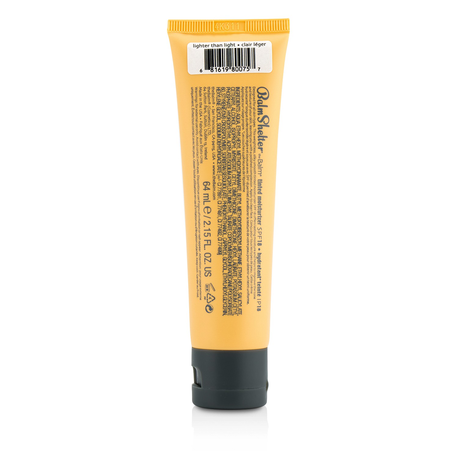 TheBalm BalmShelter Tinted Moisturizer SPF 18 64ml/2.15oz