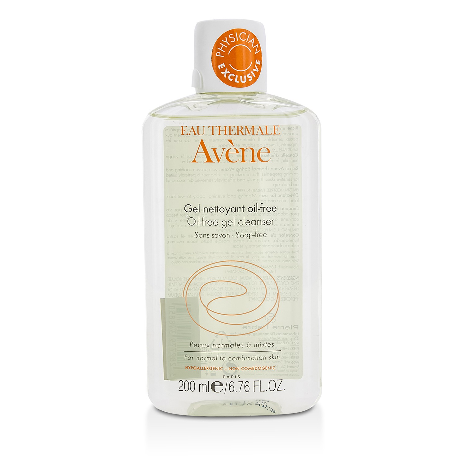 Avene Gel De Limpeza Sem Óleo (Para Pele Normal á Mista) 200ml/6.76oz