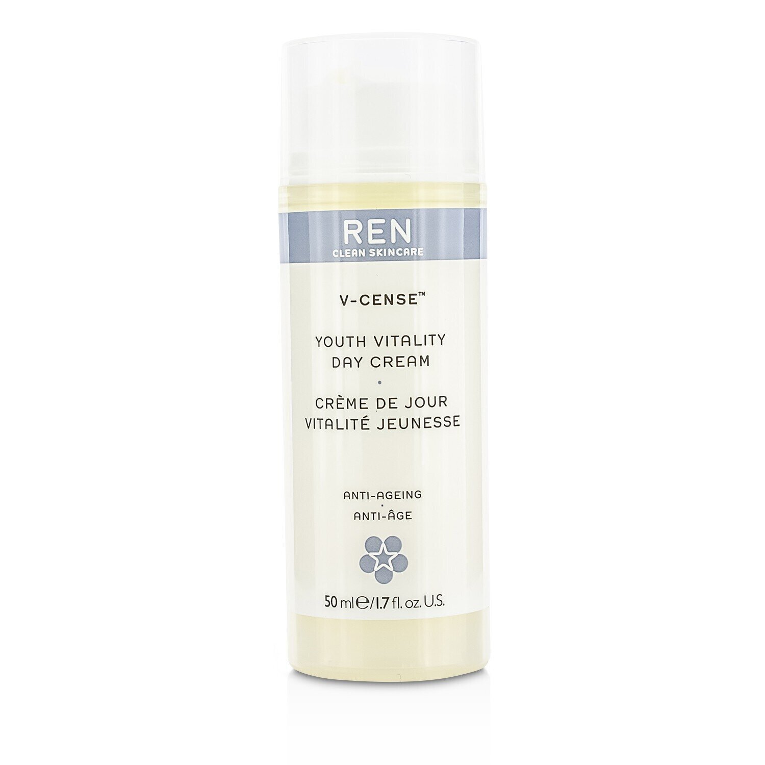 Ren V-Cense Youth Vitality Day Cream - קרם יום להשבת נעורים 50ml/1.7oz