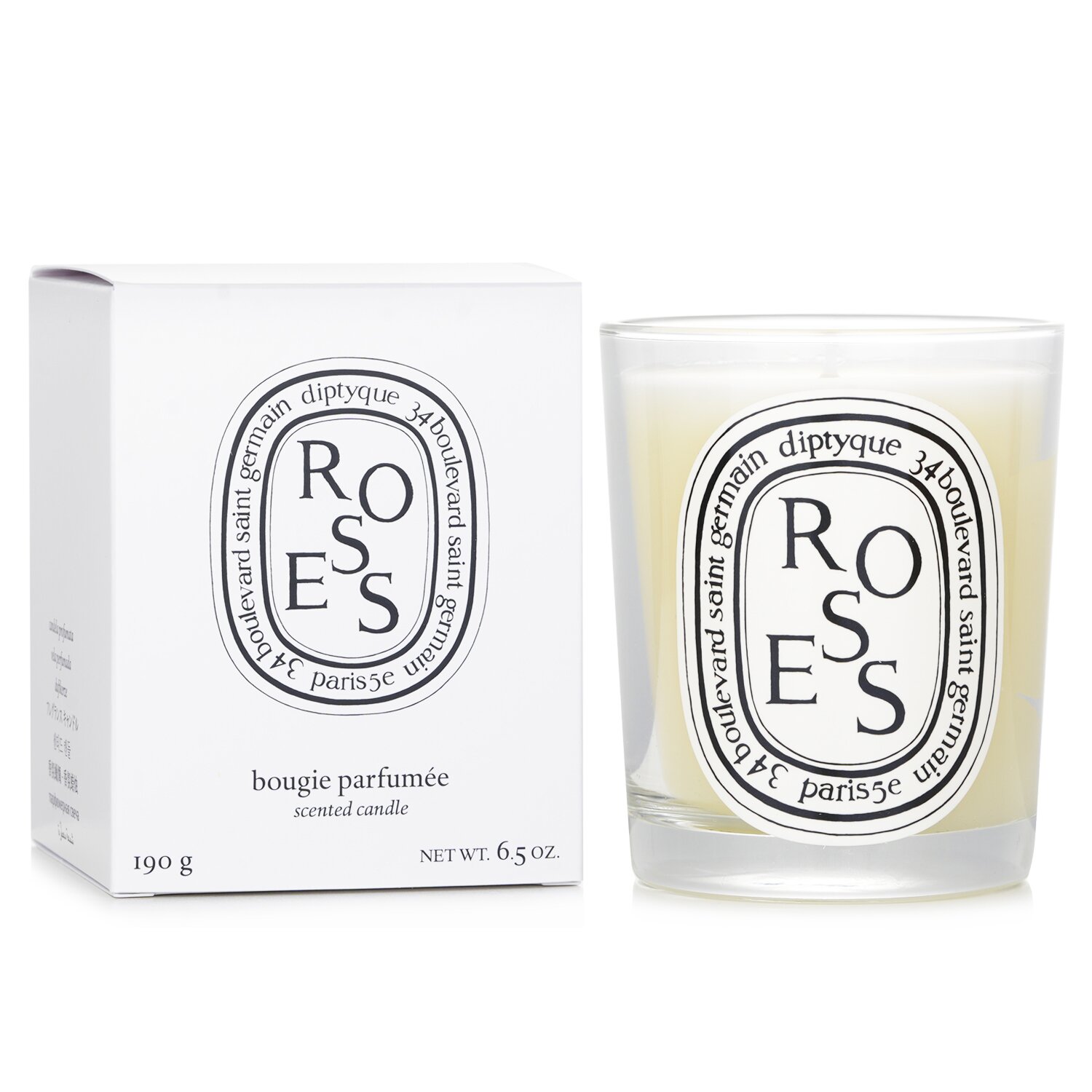 Diptyque Scented Candle - Roses 190g/6.5oz