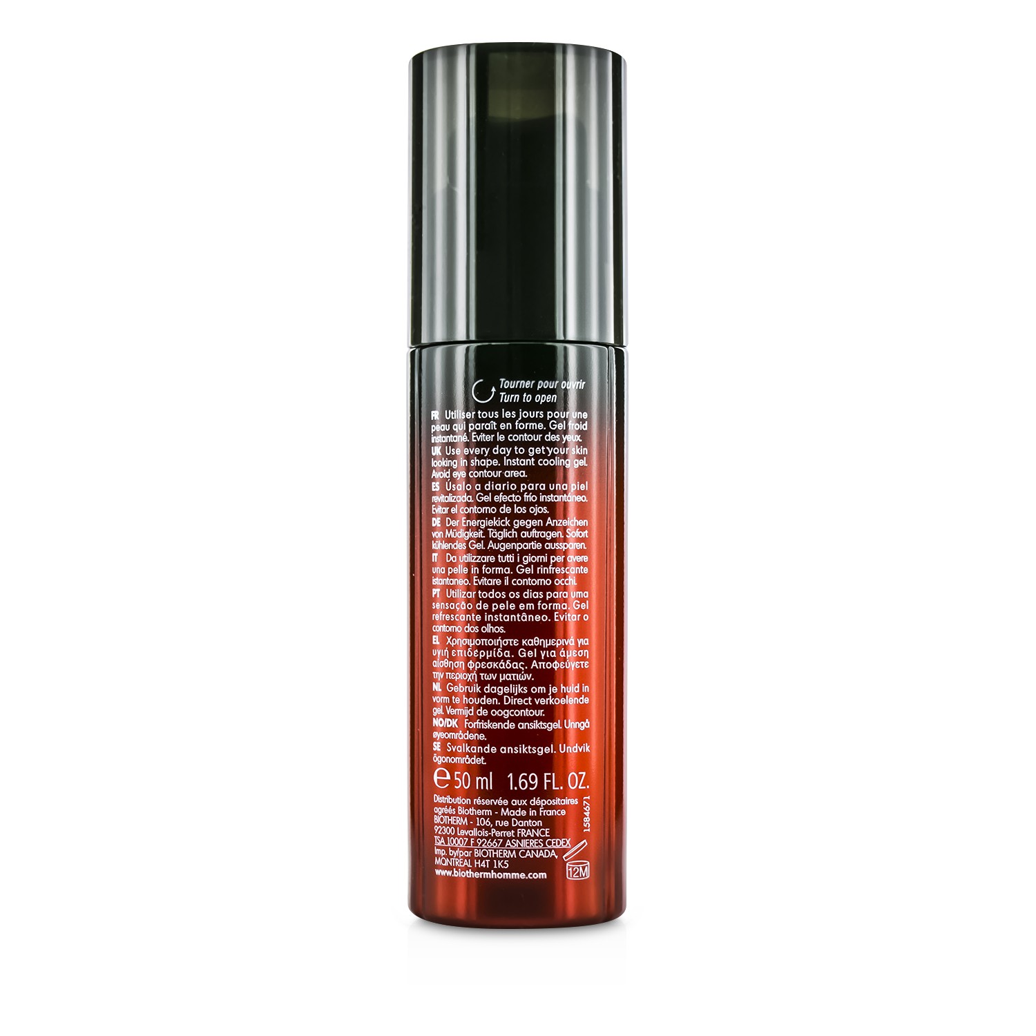 Biotherm Nawilżający krem na dzień Homme Total Recharge Non-Stop Moisturizer 50ml/1.69oz