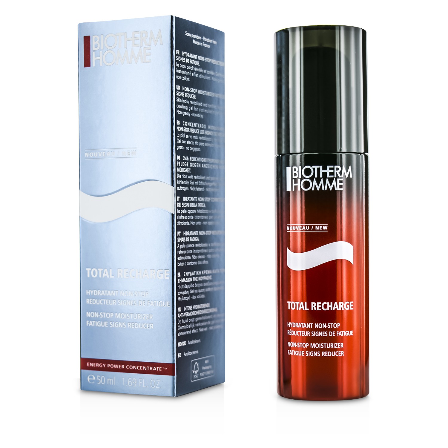 Biotherm Nawilżający krem na dzień Homme Total Recharge Non-Stop Moisturizer 50ml/1.69oz