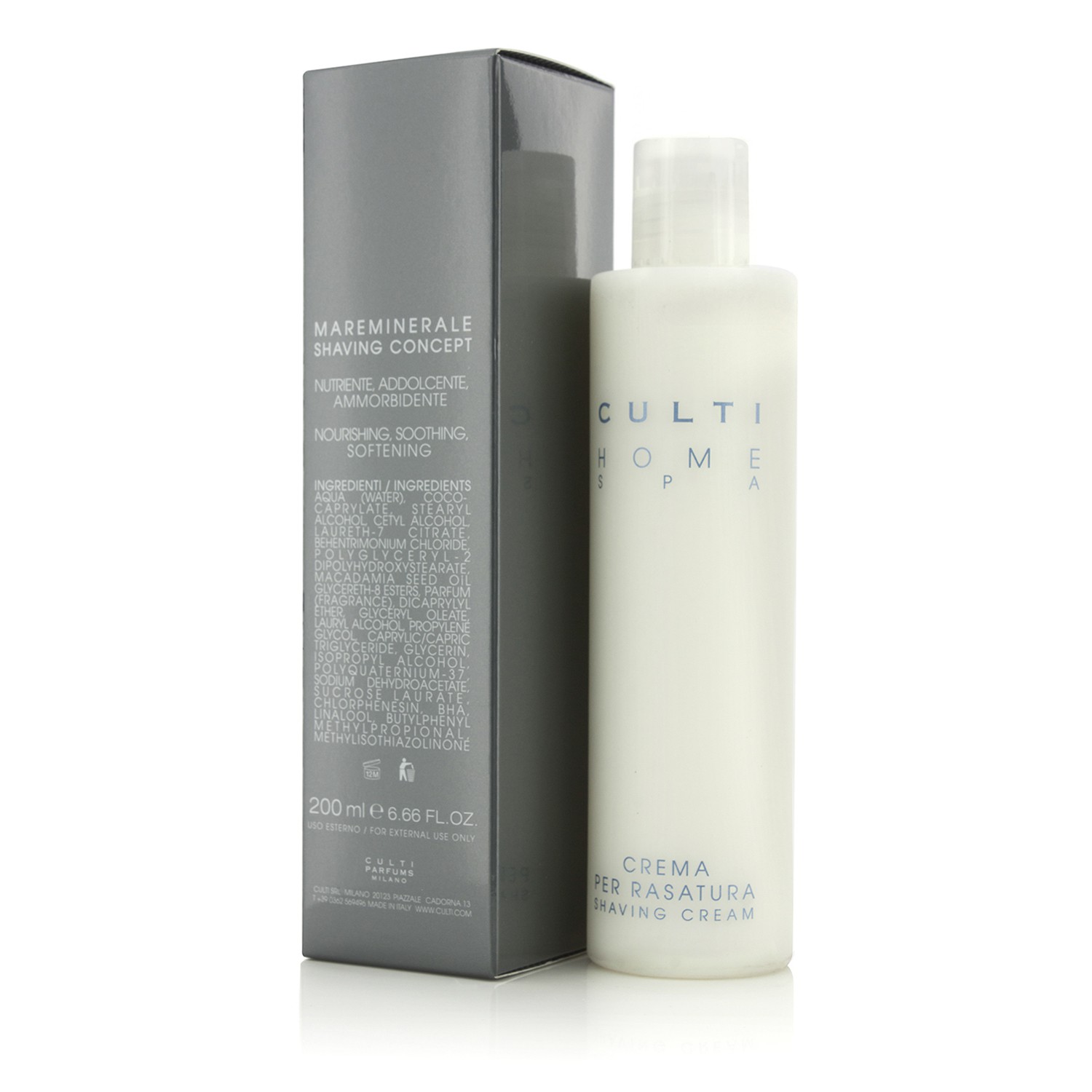 CULTI MILANO Home Spa Shaving Cream 200ml/6.66oz