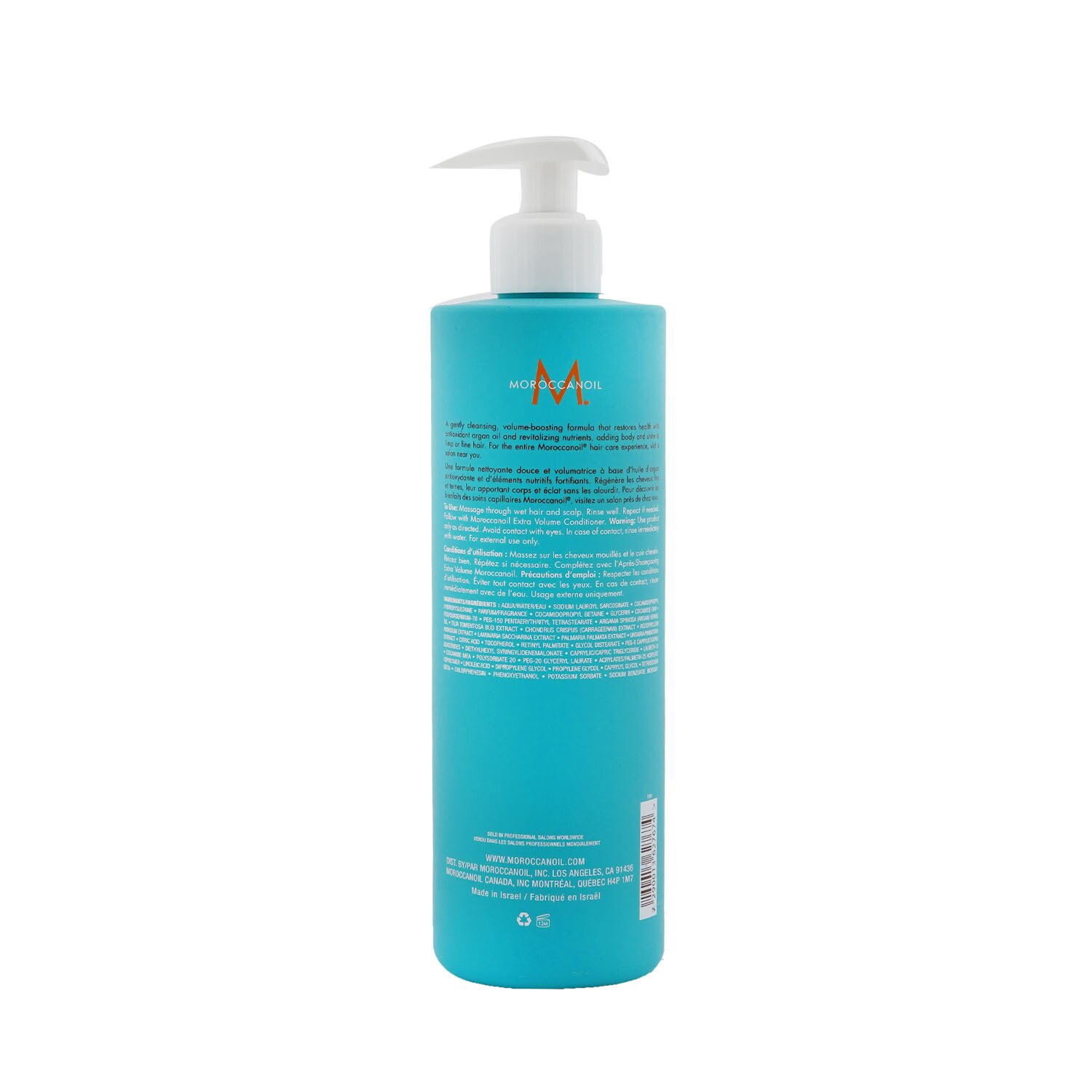 Moroccanoil Extra Volume Shampoo (For Fine Hair) 500ml/16.9oz