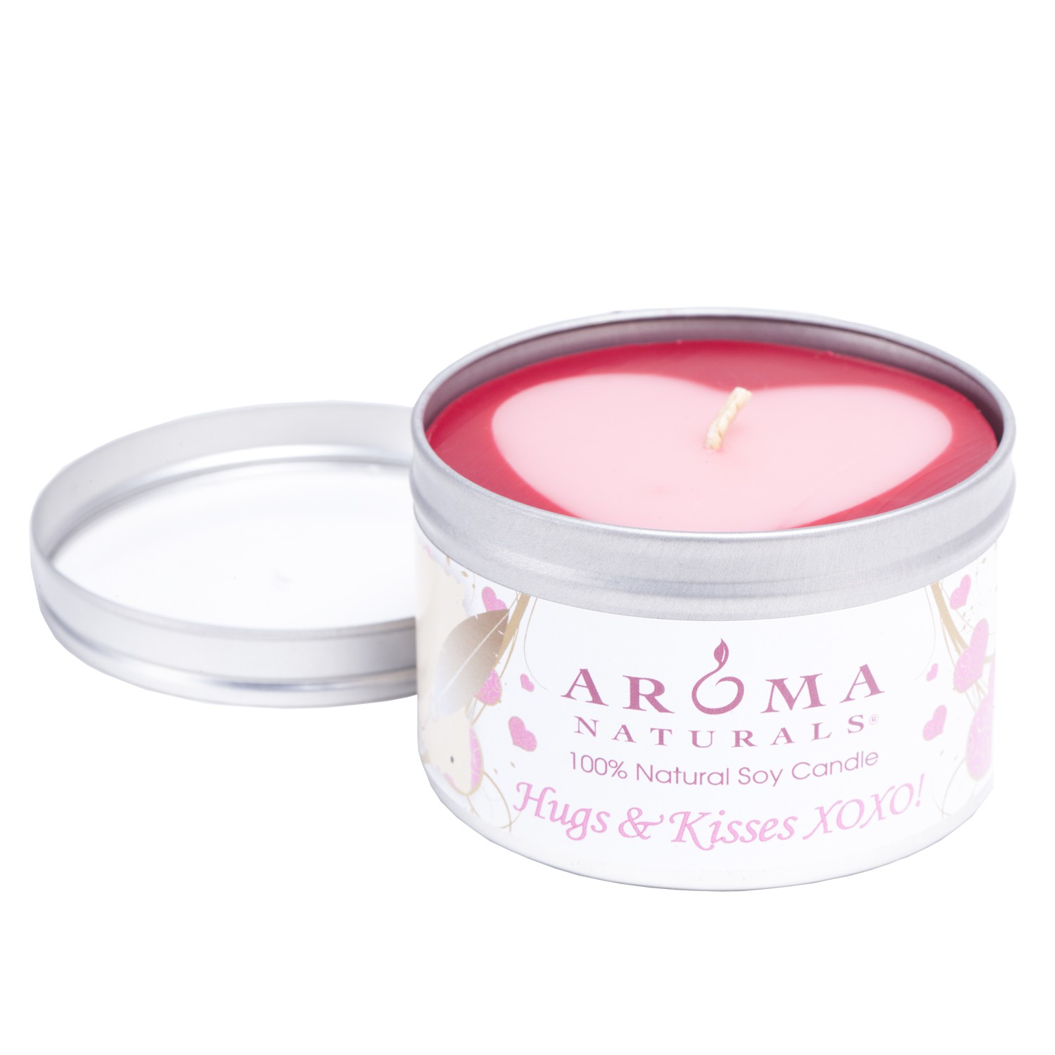 Aroma Naturals 100% Натуральная Соевая Свеча - Hugs & Kisses XOXO! 6.5oz