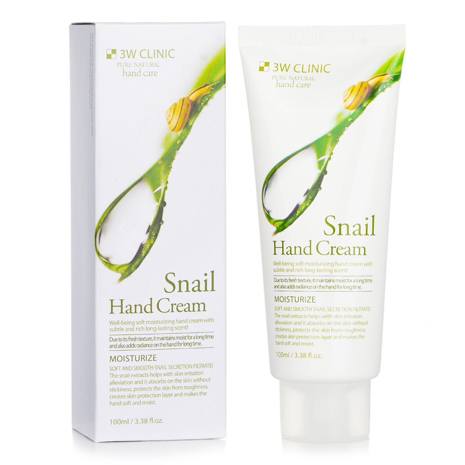 3W Clinic Hand Cream - Krim Tangan - Snail 100ml/3.38oz