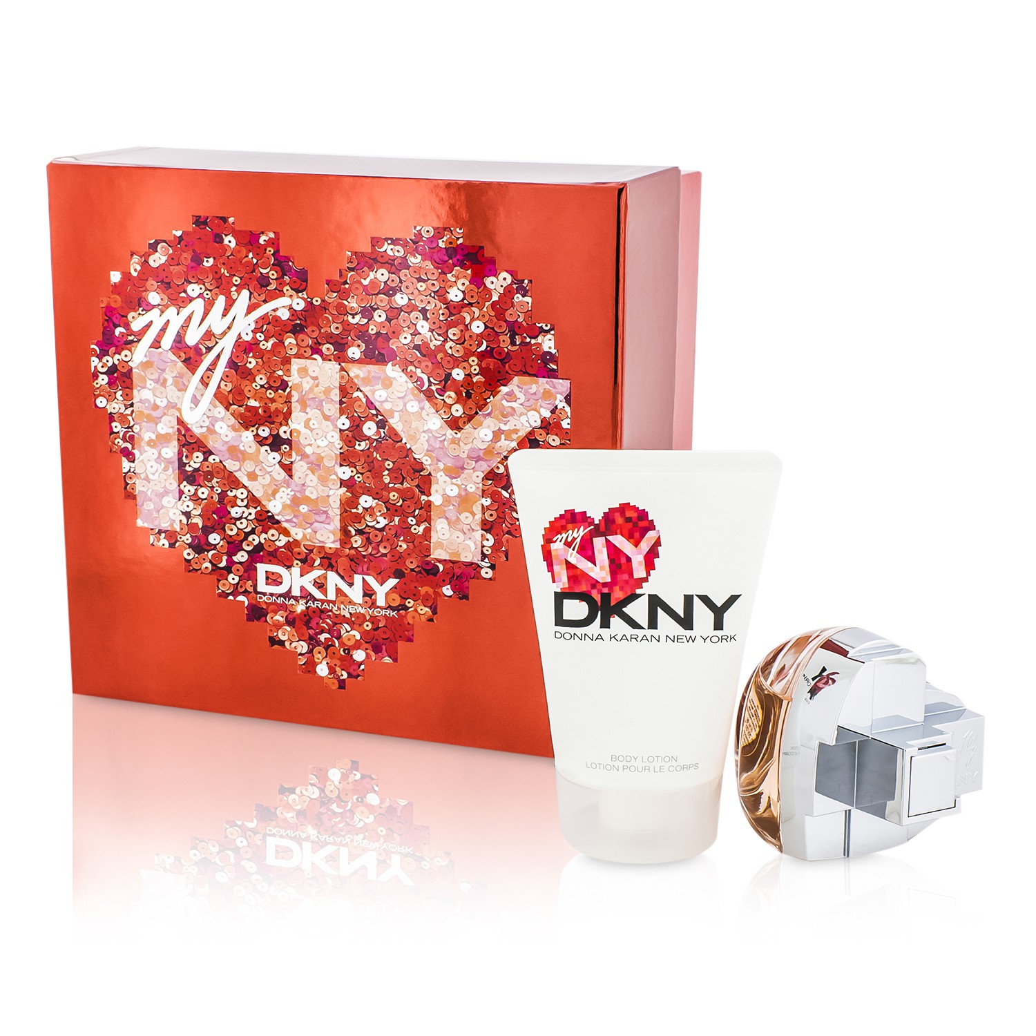 DKNY My NY The Heart Of The City szett: Eau De Parfüm spray 50ml/1.7oz + testápoló lotion 100ml/3.4oz 2pcs