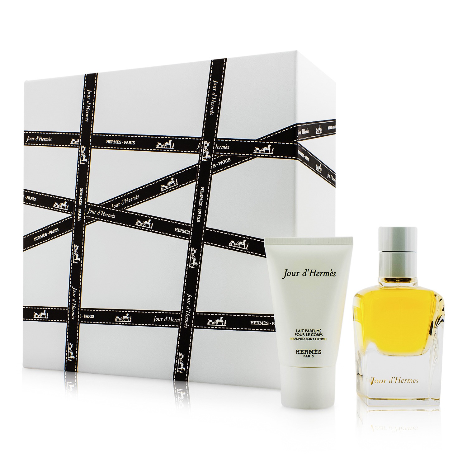 エルメス Hermes Jour D'Hermes Coffret: Eau De Parfum Spray 50ml/1.6oz + Body Lotion 30ml/1oz 2pcs