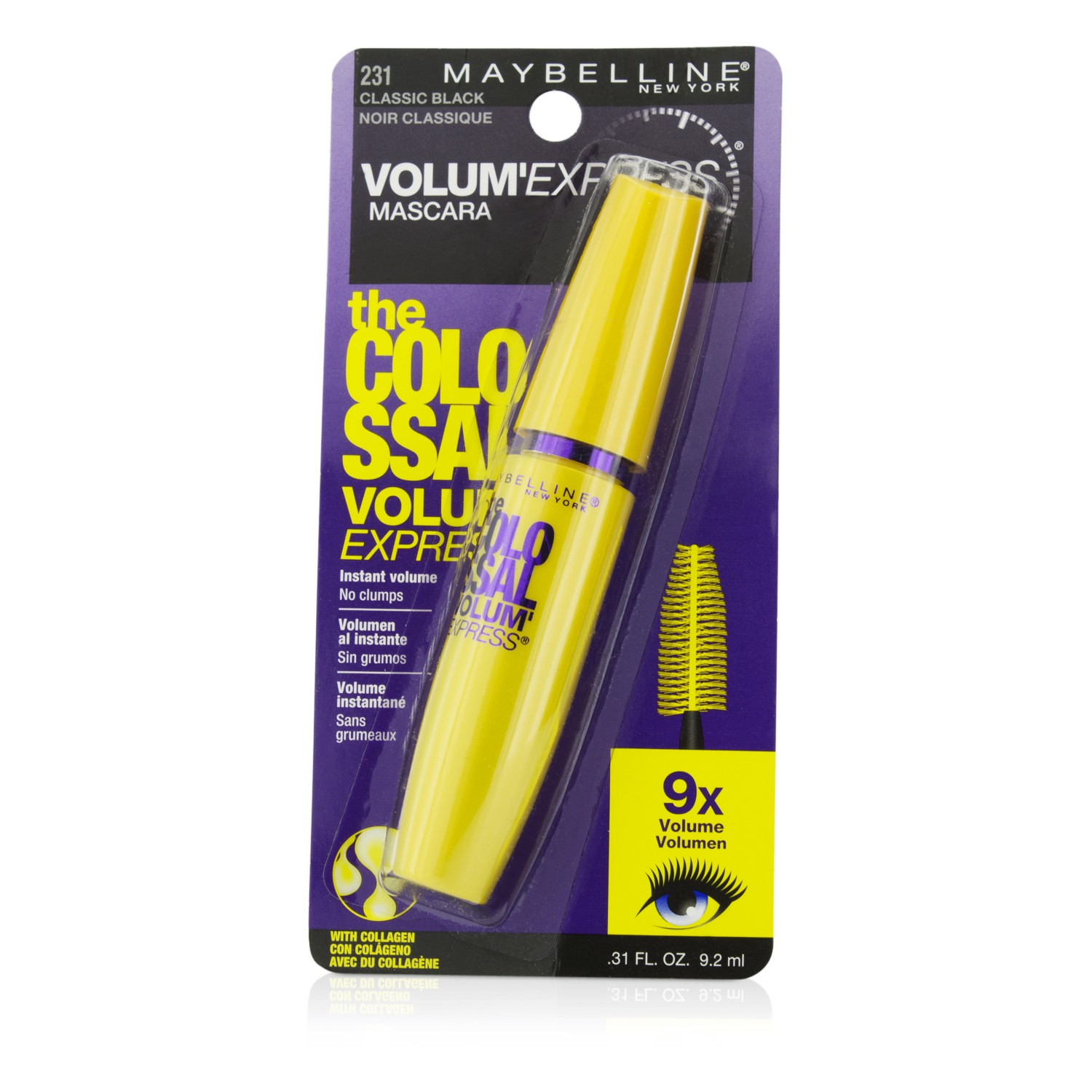 Maybelline Volum' Express The Colossal Washable Mascara 9.2ml/0.31oz