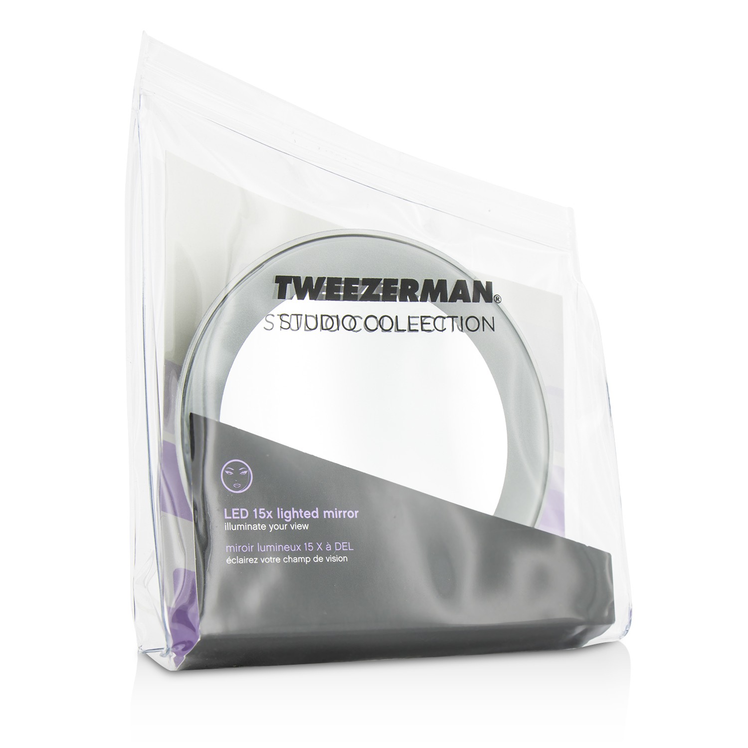 Tweezerman مرأة LED 15X فاتح (مجموعة ستوديو) Picture Color