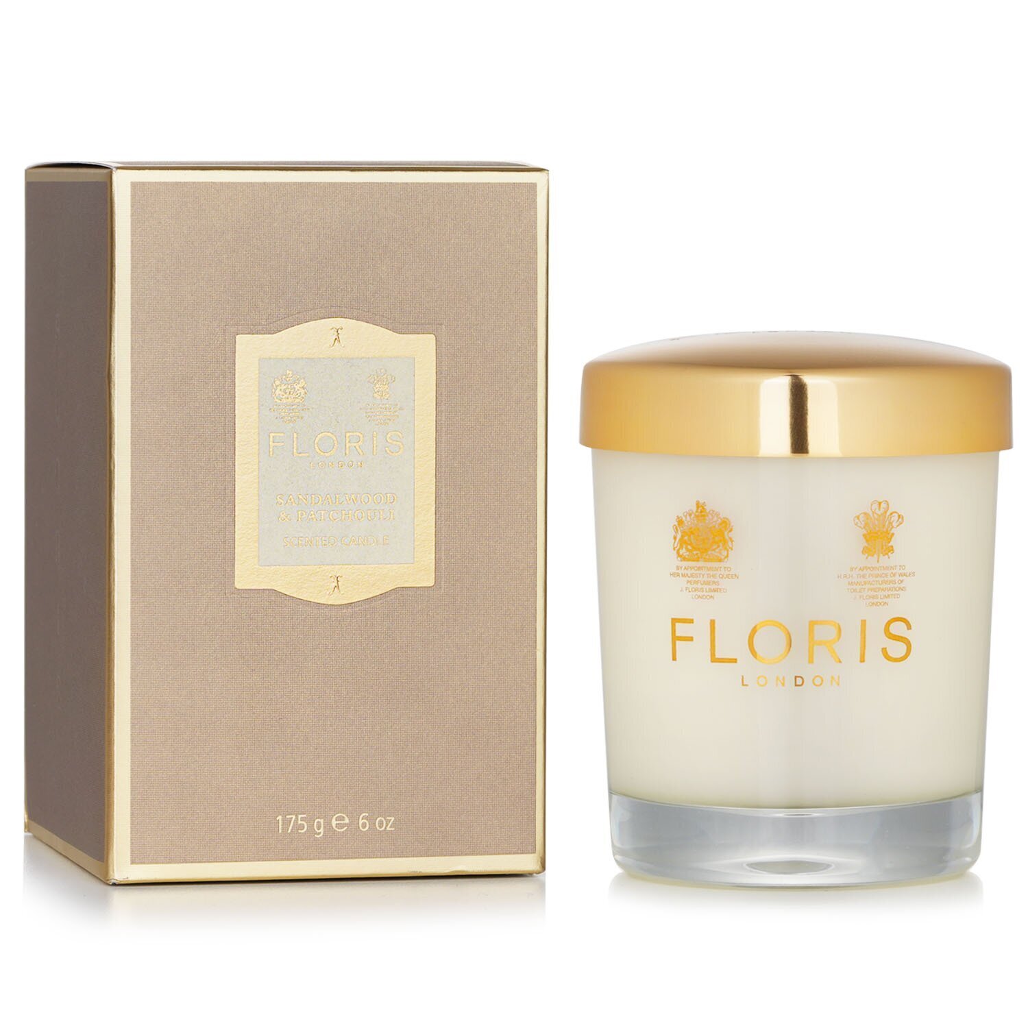 Floris Illatosított gyertya - Sandalwood & Patchouli 175g/6oz