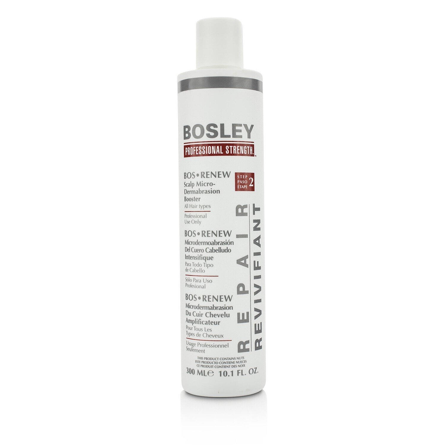 Bosley Professional Strength Bos Renew Scalp Micro-Dermabrasion Booster - Step 2 - מיקרו דרמה-שחיקה לקרקפת שלב 2 לכל סוגי השיער 300ml/10.1oz