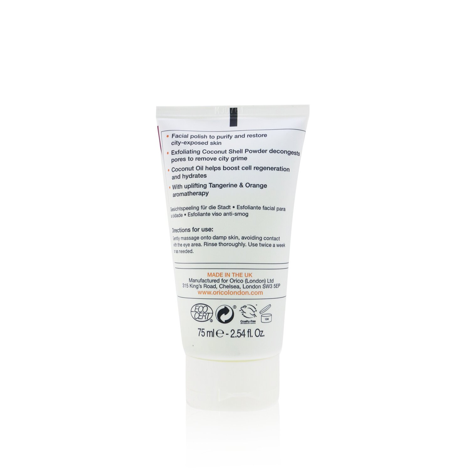 Orico London Streetwise City Face Scrub 75ml/2.54oz