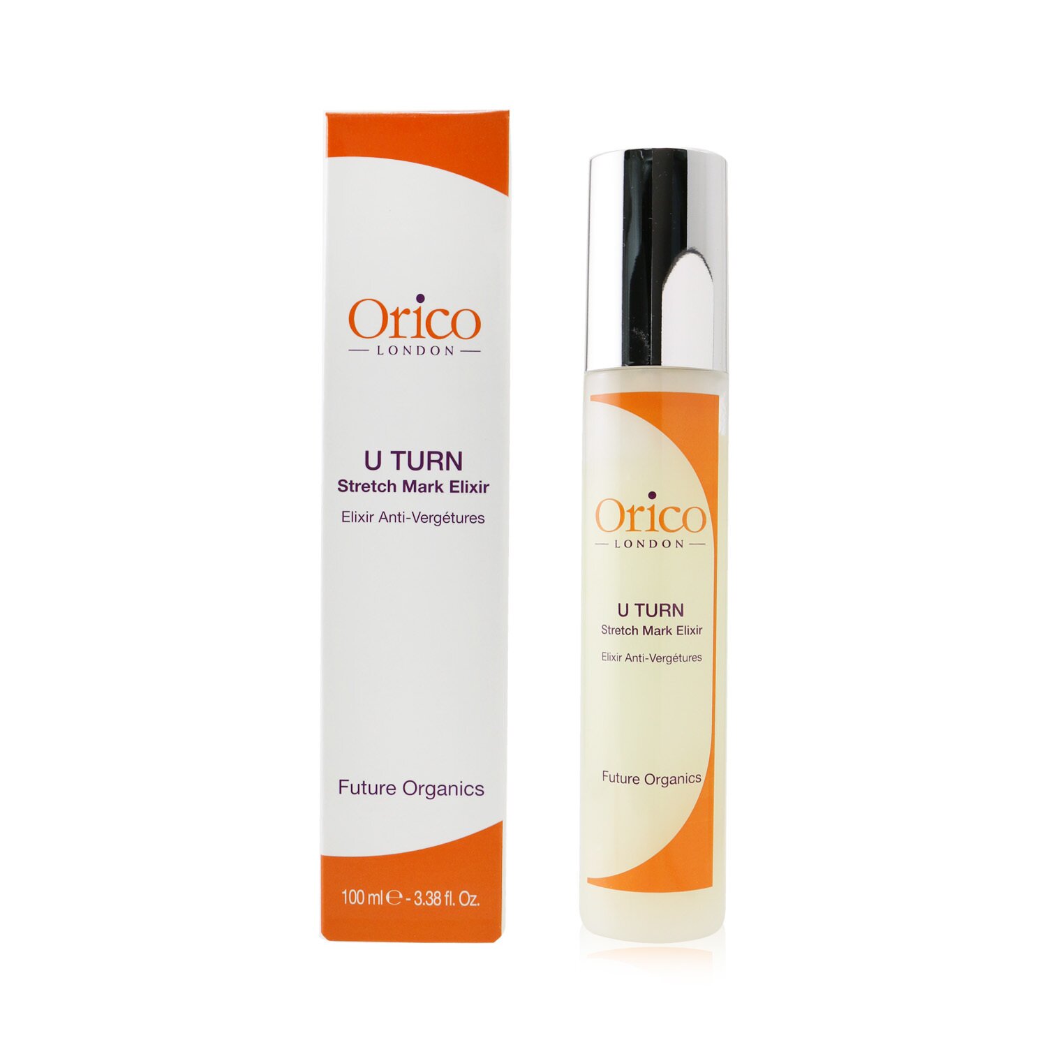 Orico London U Turn Stretch Mark Elixir - סרום לסימני מתיחה 100ml/3.38oz