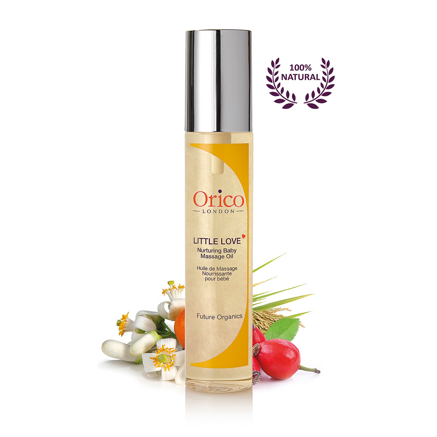 Orico London Little Love Nurturing Baby Massage Oil 100ml/3.38oz