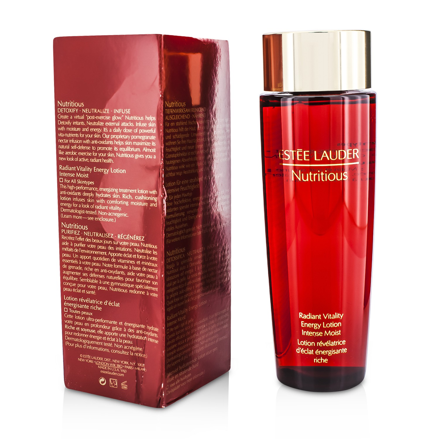 Estee Lauder Nutritious Radiant Vitality Energy Lotion Intense Moist (Box Slightly Damaged) 200ml/6.7oz