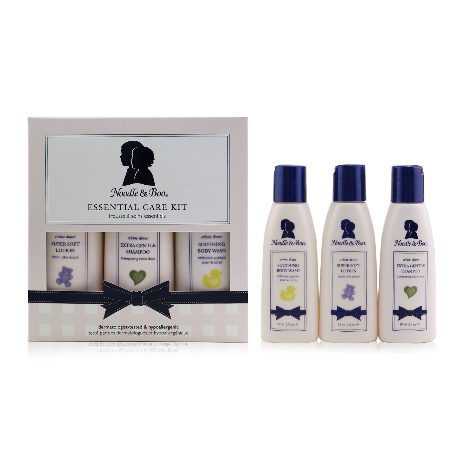 Noodle & Boo Essential Care Kit: Body Wash 59ml/2oz + Shampoo 59ml/2oz + Lotion 59ml/2oz 3pcs