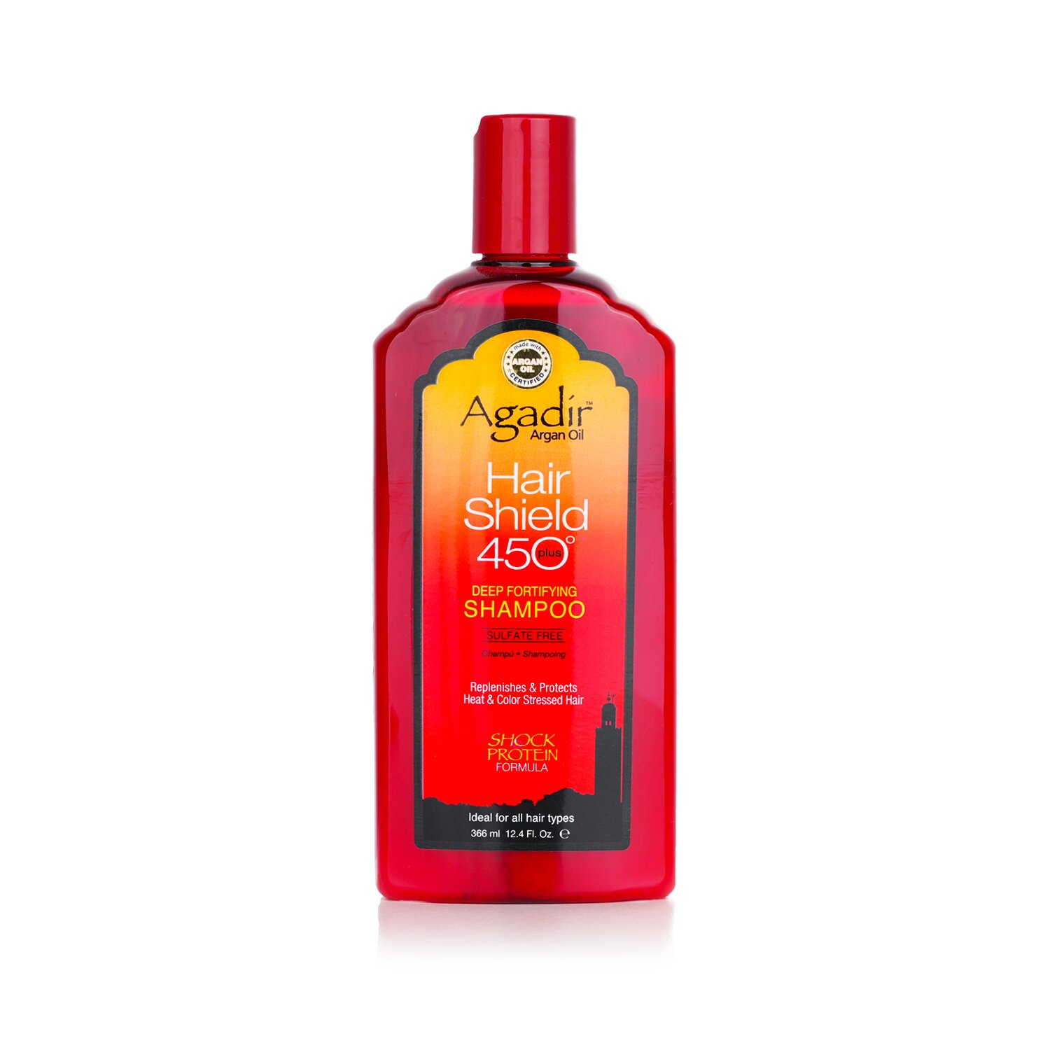 アガディール Agadir Argan Oil ヘアシールド 450 プラス ディープ フォーティファイング シャンプー - サルフェートフリー (全ての髪質用) 366ml/12.4oz