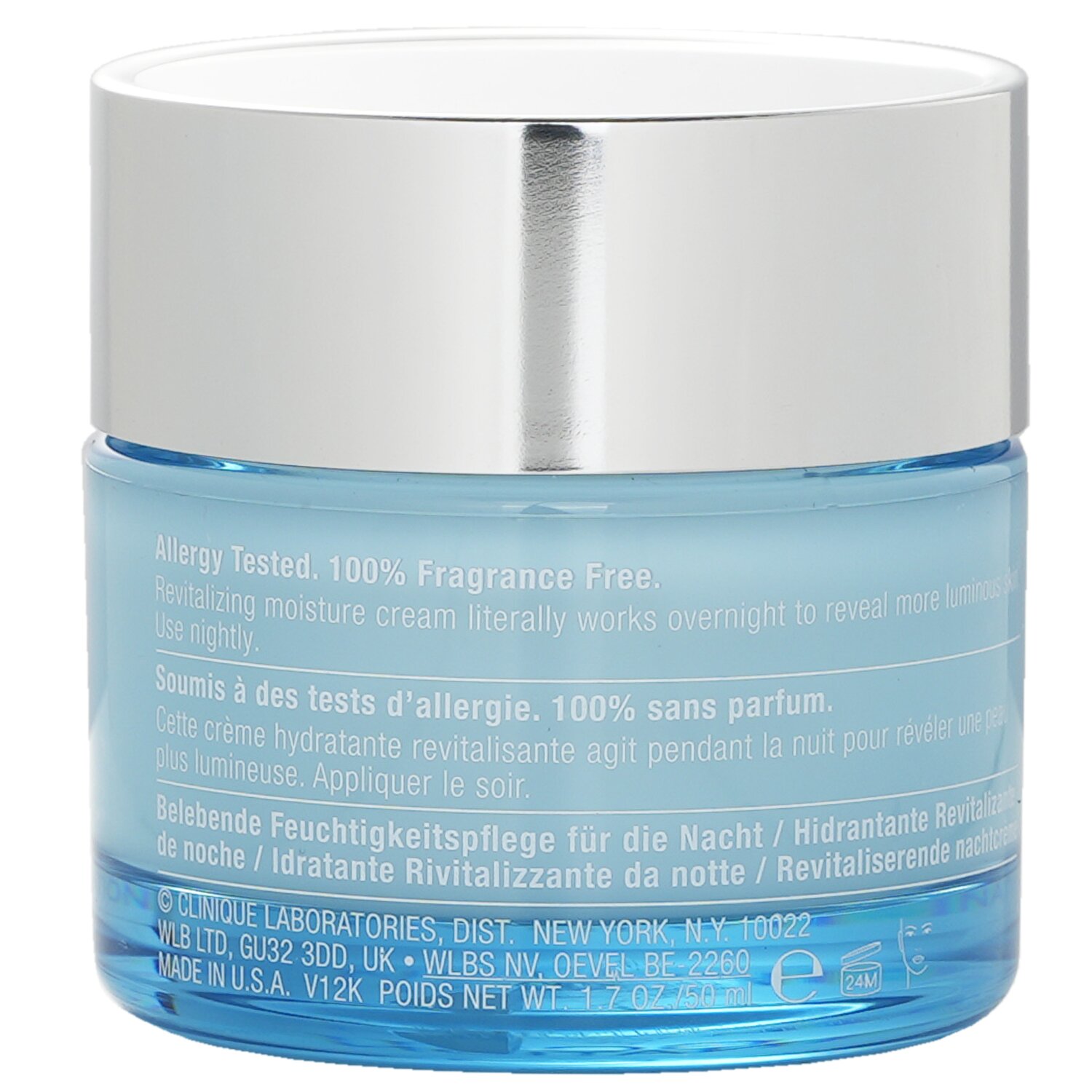 Clinique Turnaround Overnight Revitalizing Moisturizer- תחליב לחות לילה לעור יבש מאוד עד מעורב שומני 50ml/1.7oz