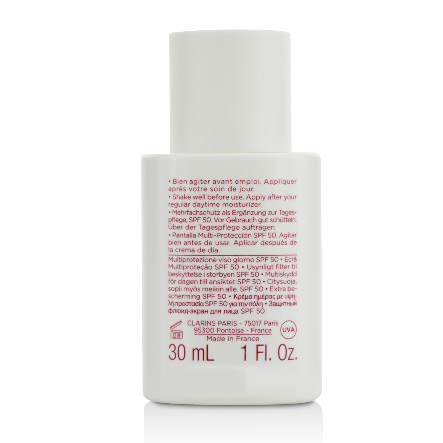 Clarins Sluneční ochranná péče UV Plus Anti-Pollution Day Screen Multi-Protection SPF 50 - Translucent 30ml/1oz