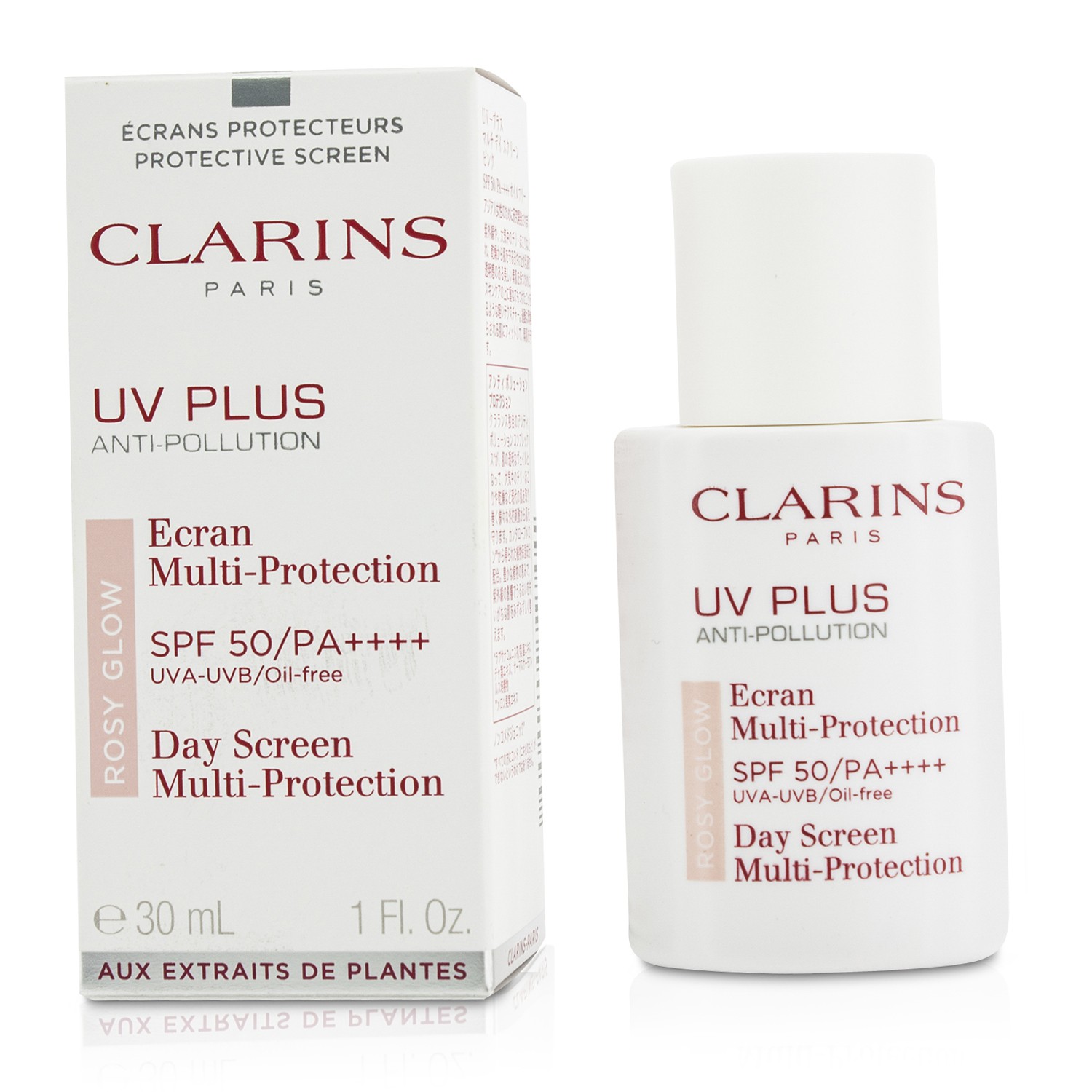 Clarins UV Plus Anti-Pollution Day Screen Multi-Protection SPF 50/PA++++ Rosy Glow 30ml/1oz