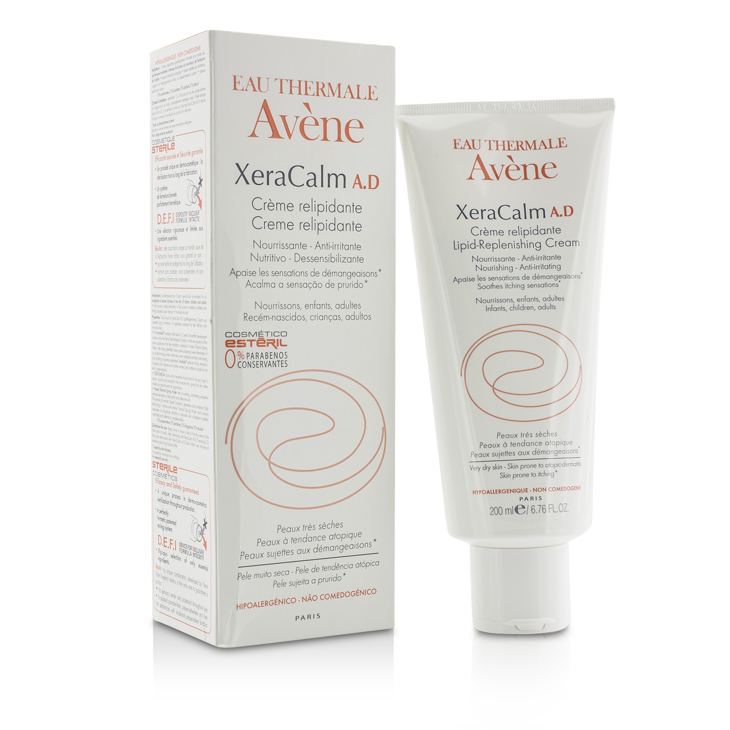 Avene XeraCalm A.D Kem Hồi Phục Độ Ẩm Da (Hộp hư nhẹ) 200ml/6.67oz