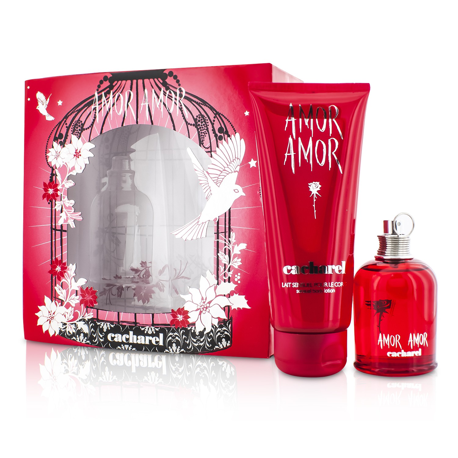 Cacharel Amor Amor Coffret: Eau De Toilette Spray 100ml/3.4oz + Body Lotion 200ml/6.7oz 2pcs