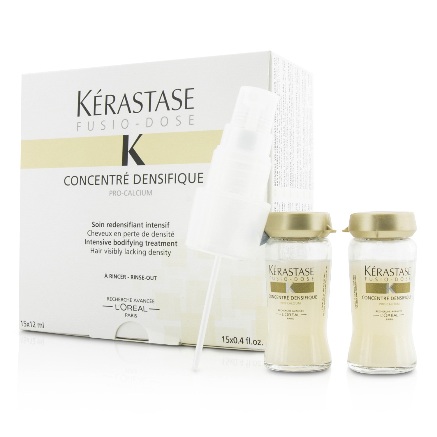 Kerastase Kuracja do włosów, którym brakuje gęstości Fusio-Dose Concentre Densifique Intensive Bodifying Treatment (Hair Visibly Lacking Density) 15x12ml/0.4oz