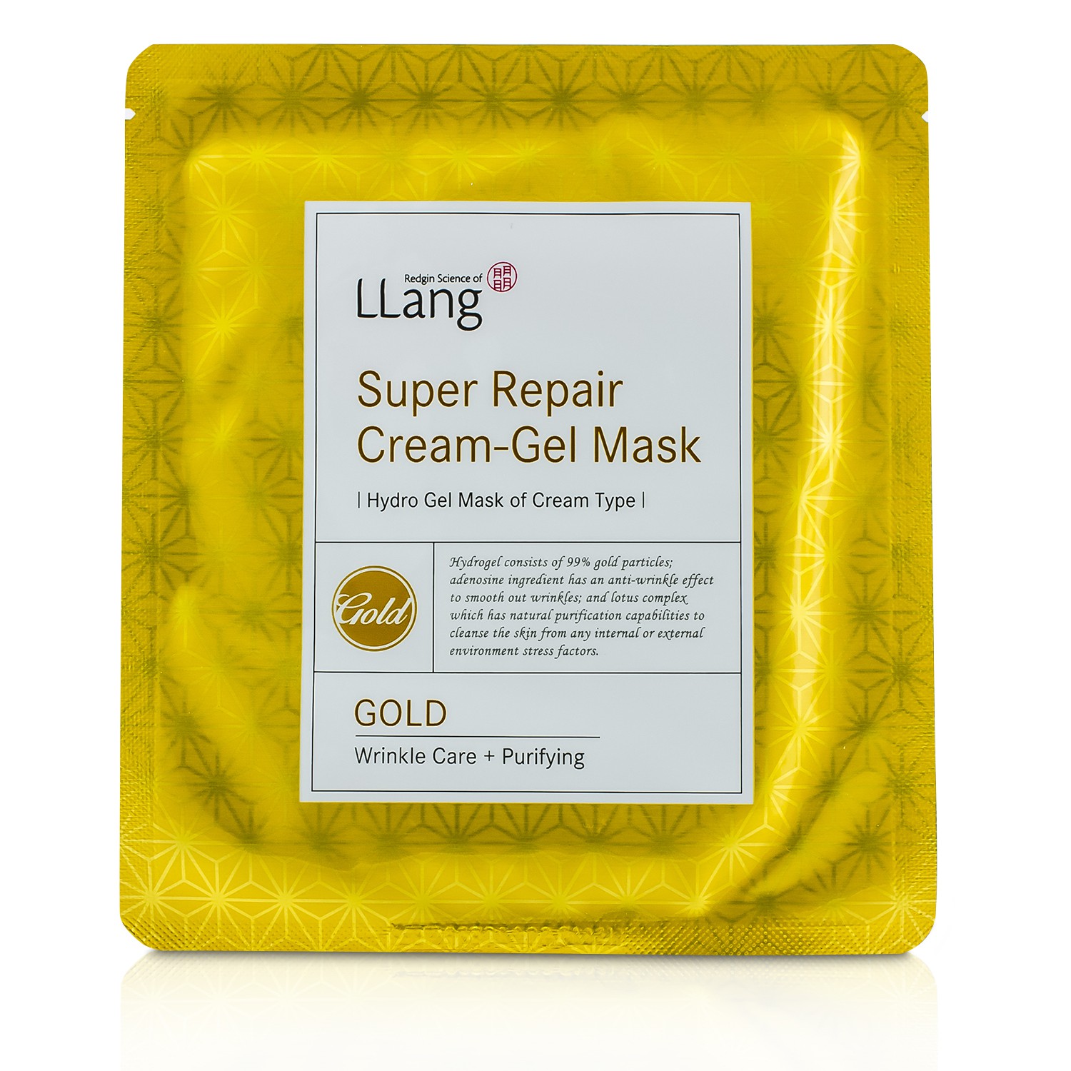 LLang Super Repair Cream-Gel Mask - Gold (Wrinkle Care + Purifying) 5x25g/0.9oz