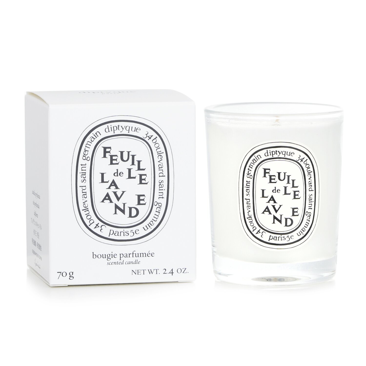 Diptyque Scented Candle - Feuille De Lavande (Lavender Leaf) 70g/2.4oz