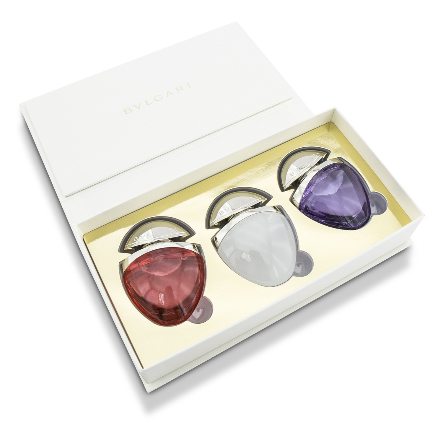 Bvlgari Omnia The Jewel Charms Collection Coffret: Omnia Crystalline + Omnia Coral + Omnia Amethyste 3x15ml/0.5oz